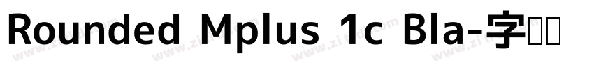 Rounded Mplus 1c Bla字体转换